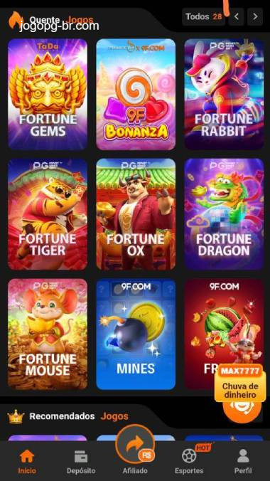 Aplicativo móvel JOGOPG para iOS e Android